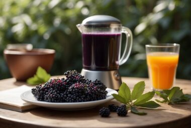 juicing elderberries